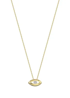 Orena Jewelry Iris Pırlanta Taşlı 14 Ayar Altın Kadın Kolye