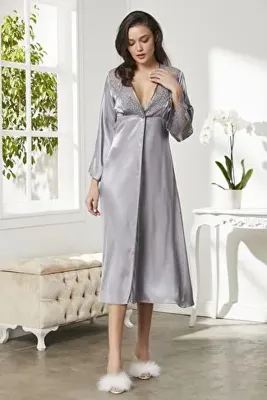 Pierre Cardin Saten Altılı Gelin Çeyiz Seti - 6425 Royal