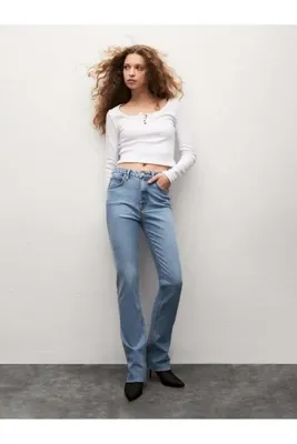 Ltb Betıana X Düz Paça Yüksek Bel Jean Pantolon 009516741600855740