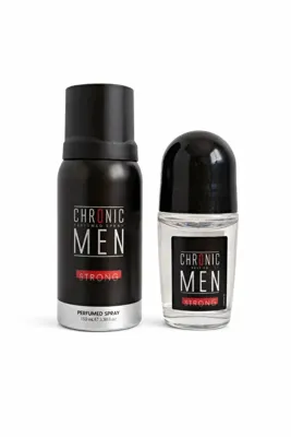 lider kozmetik Chronic Men Strong Deodorant ve Roll-On Set