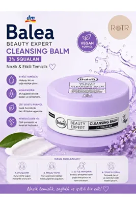 BALEA Beauty Expert Yüz Temizleme Balmı 100 ml | Makyaj ve Güneş Kremi Temizleyici Cleansing Balm