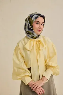Silk Home Tivil Saf İpek 11502 - 04 Bebe Mavisi Soyut Desen