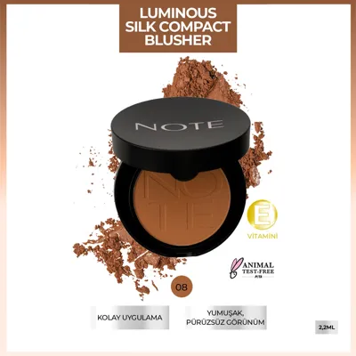 Note Cosmetics Note Luminous Silk Compact Blusher Allık 08 Bronze Show