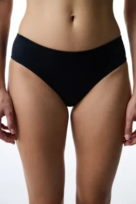 Penti Siyah Hipster Orta  Bel Bikini Altı