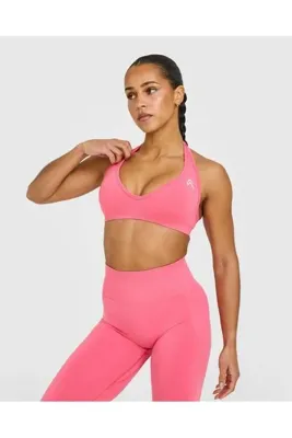Genel Markalar Halter Seamless Bra – Pembe