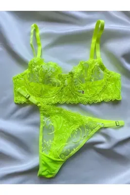 bcdstore Arona Neon Yeşil Bralet Set