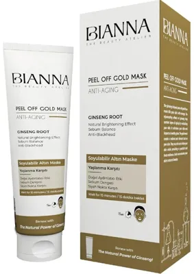 Myg Plus Bianna Altın Maske Antiaging Yaşlanma Karşıtı Soyulabilir Maske Ginseng Siyah Nokta Karşıtı Cilt Bakımı - 100 ml