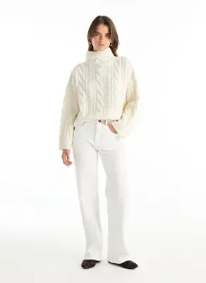 Ted Baker Kırık Beyaz Kadın Pamuklu Pantolon TBWRDN1032
