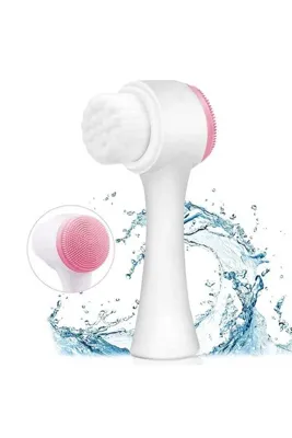 Benefse Çift Taraflı Peeling Arındıran Yüz Bakım Temizleme Yıkama Fırçası Silikon Masaj Fırça 1 Adet