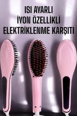 Candourmass Saç Düzleştirici Tarak Isı Ayarlı Yıpranma Önleyici Düzleştirici Fön Tarak