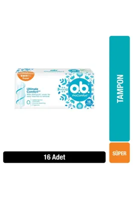 OB O.B. Süper Tampon 16'lı Dynamic Fit Teknolojisi ile Gün Boyu Konfor Sağlar