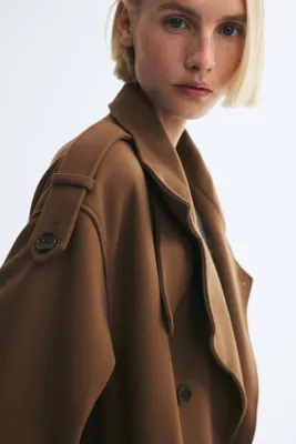 H&M Boru Yakalı Oversize Kaban