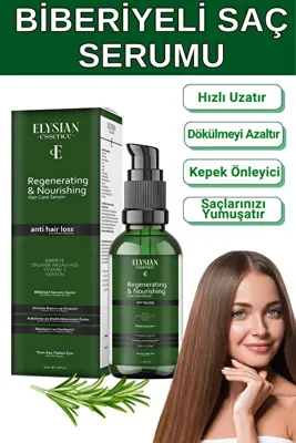 Elysian Essence Biberiyeli Saç Serumu Hızlı Uzama Etkili ve Dökülme Karşıtı - Organik Argan Yağı, Vitamin E, Keratin