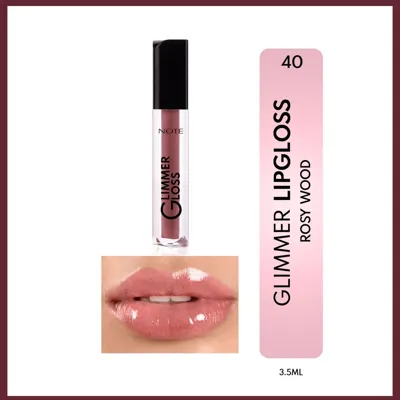 Note Cosmetics Note Glimmer Gloss Işıltılı Nemlendirici Dudak Parlatıcısı 40 Rosy Wood