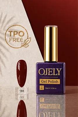 OJELY Kalıcı Oje UV/LED Uyumlu 15ML Kırmızı & Bordo