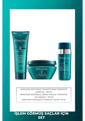 Kerastase Kérastase Resistance Therapiste Aşırı Yıpranmış Saçlar İçin Şampuan 250ml+maske 200ml+serum 30ml