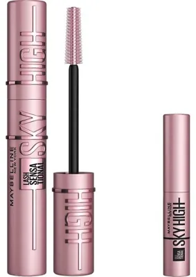 Maybelline New York Lash Sensational Sky High Maskara 7.2 ml & Mini Lash Sensational Sky High Maskara 4.5 ml Makyaj Seti