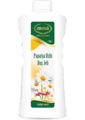 Ersağ 1000 Ml Papatya Özlü Duş Jeli Hoş Kokusuyla Cildinizi Nazikçe Temizler ve Canlandırır