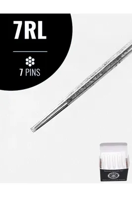 Lalvolin 7rl Dövme Tattoo İğnesi 5 Adet İğne + 5 Adet Tip