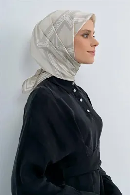ARMİNE Saf İpek Twill Eşarp 9547D 01