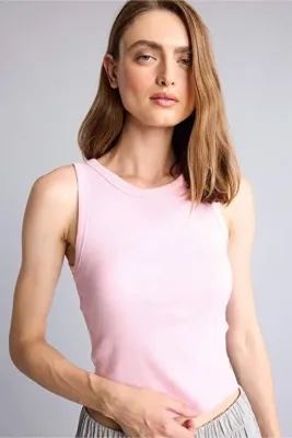 Defacto Pamuklu Slim Fit Fitilli Ribana Padli Crop Atlet I0688AX26AU