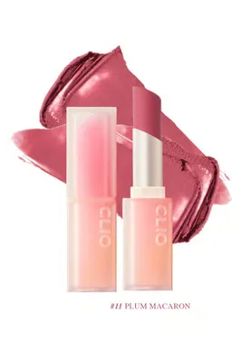 CLIO Yumuşak Dokulu, Hafif Mat Görünüm Sunan Ruj CLIO Chiffon Mood Lip (11 Plum Macaron)