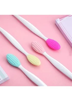 ErturkStore Ertürk Store Bakgelal 2 Adet Dudak Fırçası Peeling Etkili Gözenek Siyah Nokta Temizleyici Akne Giderici Çift Yönlü