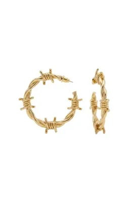 lissstudio Tel Formlu Gold Halka Küpe