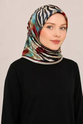 Pierre Cardin Tivil İpek Eşarp 37094 Krem Karışık Desen