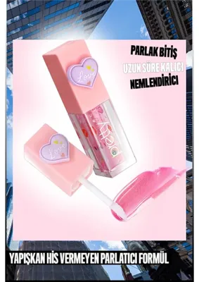 Pretty Beauty Love Lip Oil & Dudak Parlatıcı Lip Gloss