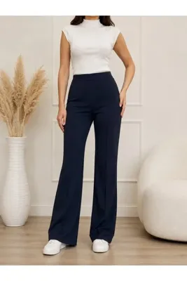 MM Mac Moda Beli Lastikli İspanyol Paça Pantolon