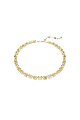 Swarovski Millenia Kolye, Sekizgen kesim, Sarı, 18k altın rengi yüzey