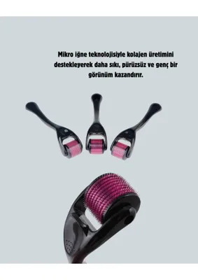 Meks Cilt Yenileme Dermaroller 540 Iğneli 1 mm Titanyum