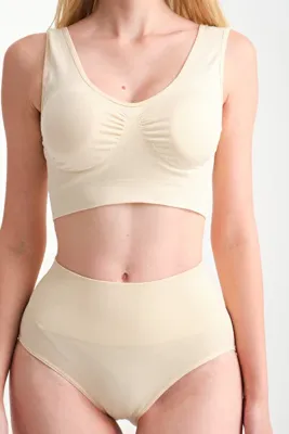 FİT WOMEN Toparlayıcı Sıkılaştırıcı Kalın Askılı Pedli Büstiyer 5040