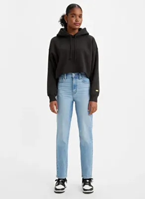 Levis High Waisted Mom Jean Now You Know Açık Mavi Kadın Yüksek Bel Denim Pantolon