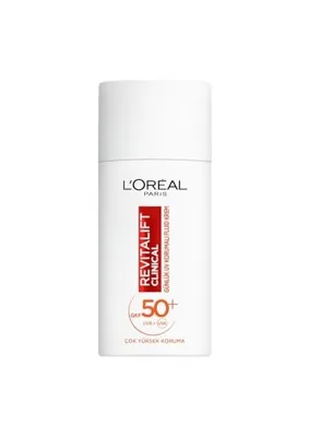 Şanal L'oreal Paris Revitalift Clinical Spf 50+ Günlük Yüksek Uv Korumalı Yüz Güneş Kremi 50 ml