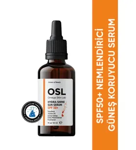 OSL Omega Skin Lab Hydra Shine Sun Nemlendirici Güneş Koruyucu Serum SPF50 30 ML