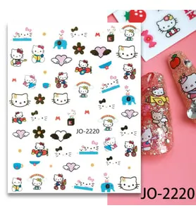 adanil Fil Bisiklet Uçak Hello Kitty Sticker J0-2220