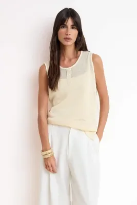 TRENDYOLMİLLA Ekru Triko-Örme 2'li Set Ürün Triko Bluz TWOSS26BZ00305