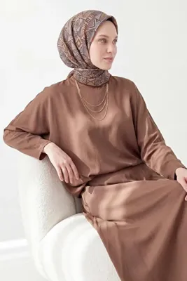 Silk Home Soft Eşarp Geometrik Antrasit