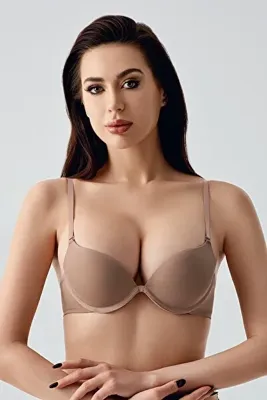 cotonhause Kadın Push-Up Özel Çift Dolgulu - Göğüsü Dolgun Gösteren Capucino Renk Sütyen 337035