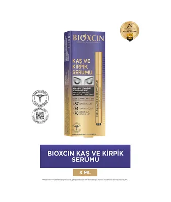 Bioxcin Kaş Kirpik Serumu - Kolajen Hyaluronik Asit Hint Yağı Keratin Peptidleri B5 Biocomplex B11