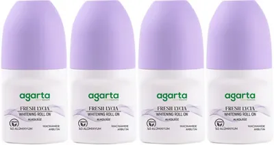 Agarta Roll-On Kadın 50 ML Fresh Lycıa Sensatıon (24 Saat Etkili Ter Kokusu Önleyici) (4 Lü Set)