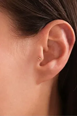 Gianfranco Minio Çiçek Tragus Küpe