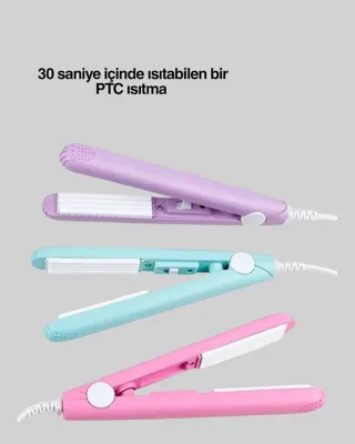 Diğer 2 Si 1 Arada Saç Düzleştirici Ve Bukle Maşası Düz Ve Kıvırcık Saçlara Uygun Çok Yönlü Kullanım Diğer