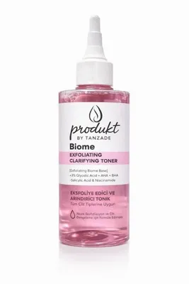 produkt by tanzade Eksfoliye Edici Arındırıcı Tonik – Gözenek Temizleyici, Cilt Dengeleyici, 200 ml