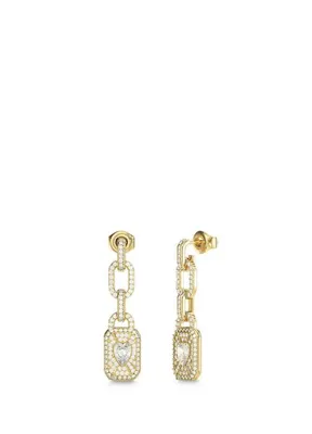 Guess JGUJUBE06349JWYGTU Kalpli Zirkon Taşlı Altın Rengi Çelik Kadın Küpe