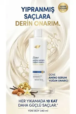 GLONAR DOVE AMİNO SERUM YOĞUN ONARICI ŞAMPUAN 340 ML