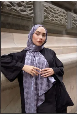 Bonjela Dama Desen Pamuklu Jakar Şal