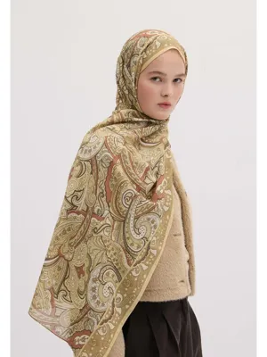 Fresh Scarfs Sıara Desen Şal Tereyağı